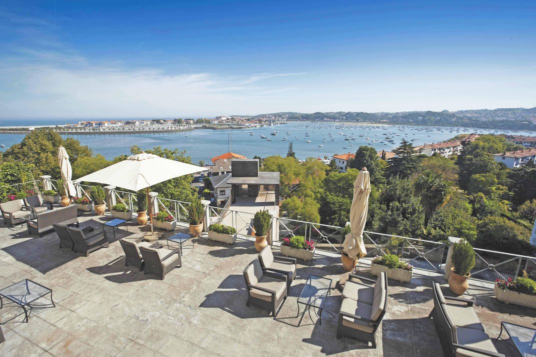 View from the terrace of the Parador de Hondarribia