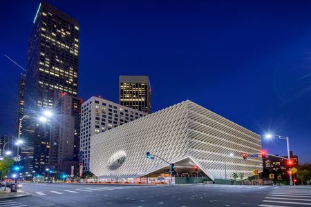 The Broad houses the contemporary art collection of  philanthropists Eli and Edythe Broad. The collection is valued at nearly two billion dollars.