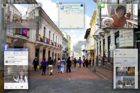 The iOptik system pairs a set of unique contact lenses with eyeglasses designed to project digital imagery.