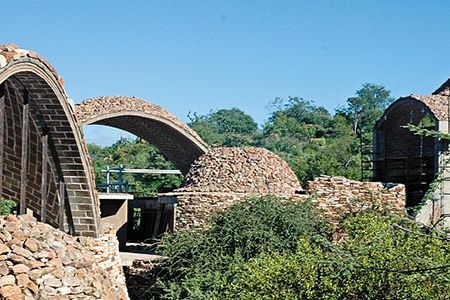 The Mapungubwe National Park Interpretive Center in South Africa is John Ochsendorf's most famous work.