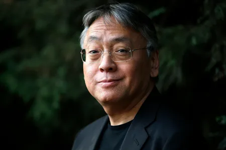 British novelist Kazuo Ishiguro during a press conference at his home in London, Thursday Oct. 5, 2017.