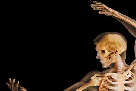 The museum was established as a place where medical students could study specimens. Shown here is a 3-D image of a male skeleton from a recent exhibition.