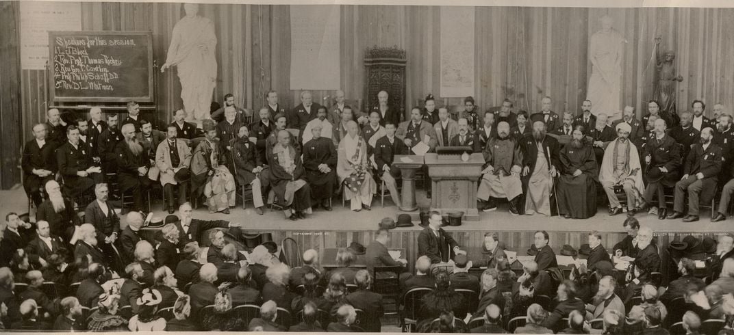 Photo of the 1893 Parliament of the World's Religions