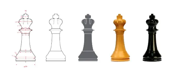 Why the classic chess pieces move the way they do, bison chess