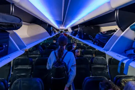 Blue skies: The choice of colors in your airliner is no accident.