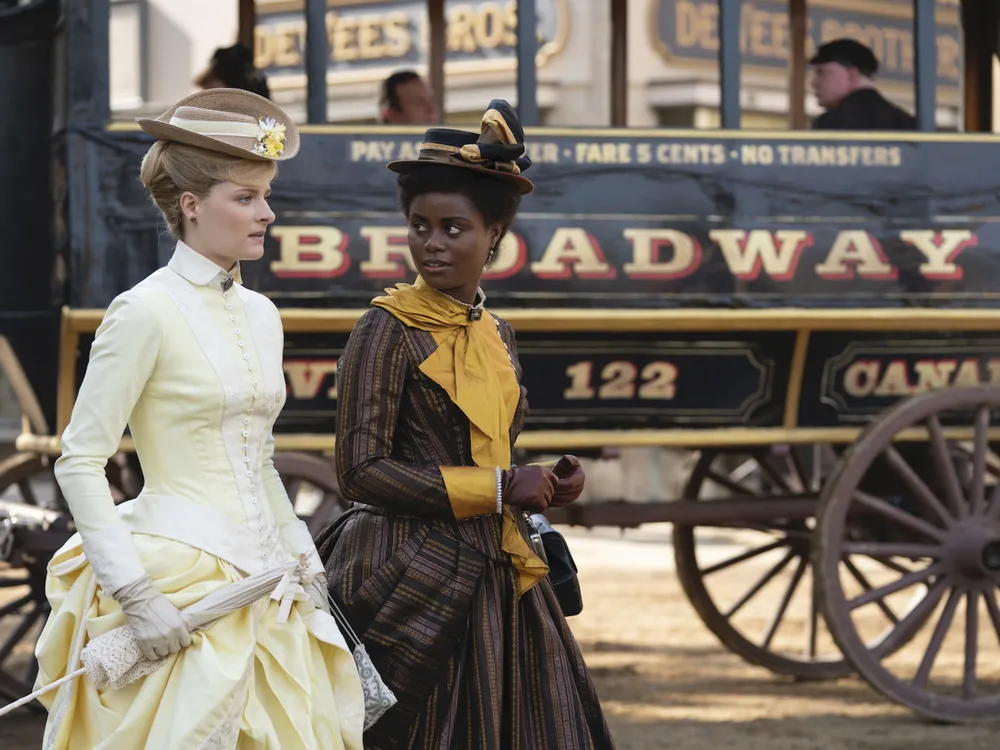 Louisa Jacobson and Denée Benton in "The Gilded Age"