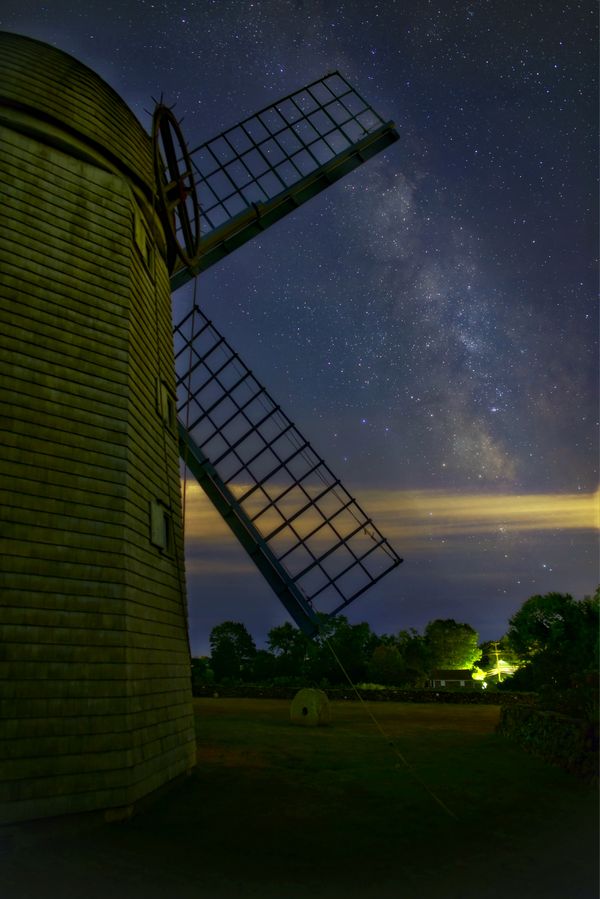 Jamestown Windmill and Milky Way thumbnail