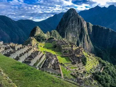 Machu Picchu, a 15th-century Inca structure in the Andes Mountains