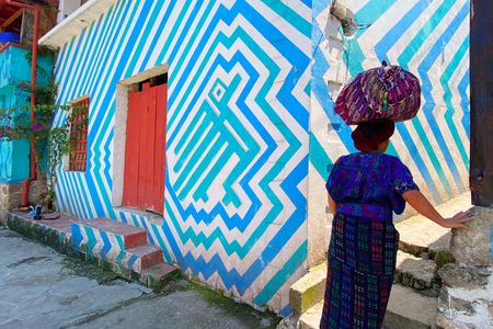 A small but mighty group of laborers, artisans, domestic workers and stay-at-home moms created the&nbsp;Pintando Santa Catarina Palop&oacute;&nbsp;project in 2016.