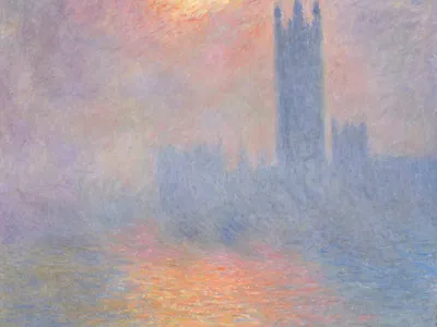 London, Parliament, Sunlight in the fog, Claude Monet,&nbsp;1904
