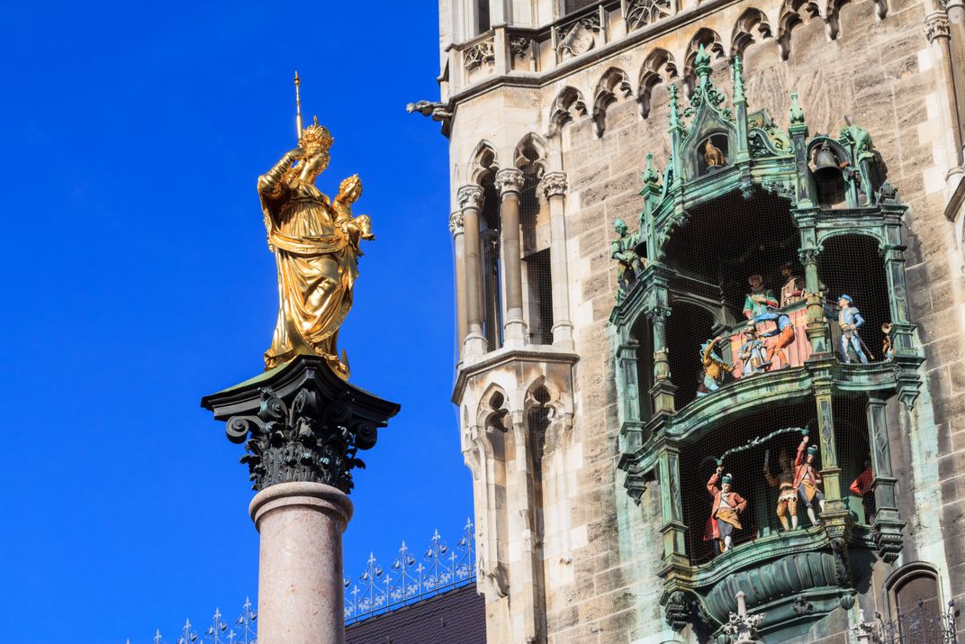The Glockenspiel in Marienplatz, Munich