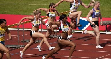 Can you predict how fast these women will run the 100m hurdles? Math might.