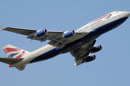 British Airways Boeing 747 with winglets. 