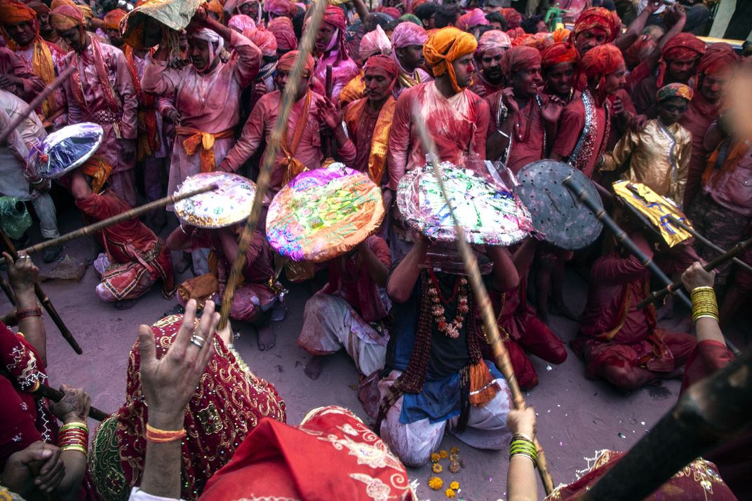 pictures of lathmar holi