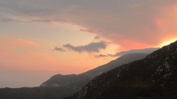Sunset over the Alps Maritimes thumbnail