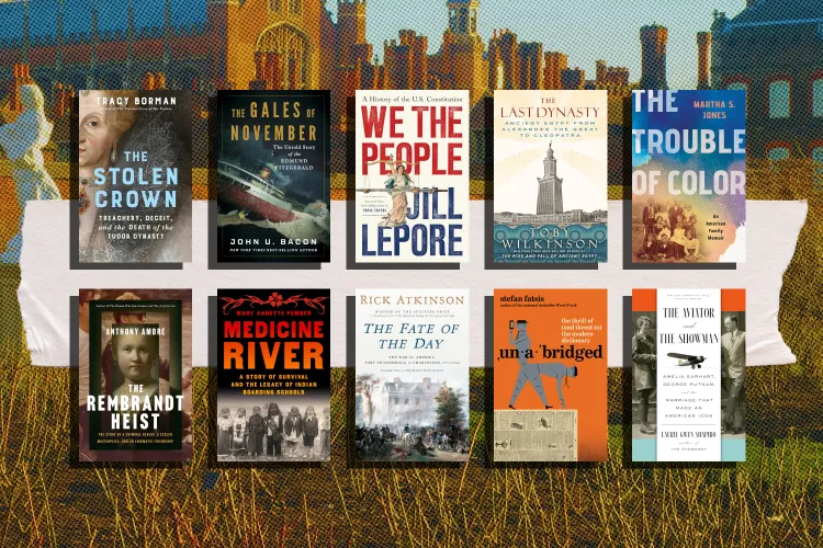 Smithsonian&nbsp;magazine&#39;s picks for the best history books of 2025 include&nbsp;We the People,&nbsp;The Stolen Crown&nbsp;and&nbsp;Medicine River.