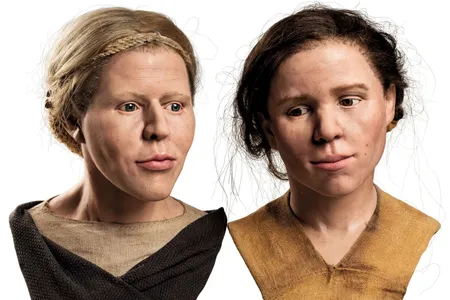 The hyper-realistic busts are on display at the Moravian Museum in Brno, Czech Republic.