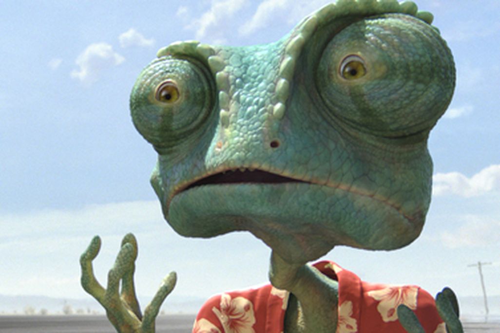 Rango (Johnny Depp) in Rango, from Paramount Pictures and Nickelodeon Movies