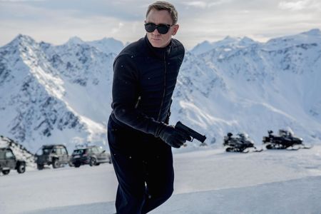 Daniel Craig as James Bond escapes villains in the Austrian Alps in Spectre, the latest 007 movie. 