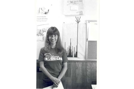 An undated photo of video-game pioneer Roberta Williams during the early days of Sierra On-Line, the company she and her husband founded.