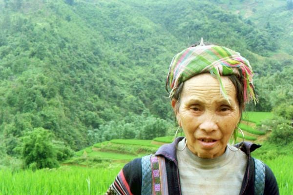 My native guide into the terrace rice fields of Sa Pa Valley. thumbnail