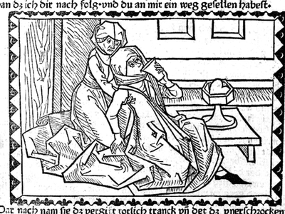 A woodcut from 1482 is yours for the coloring in a book by the Bodleian Library.