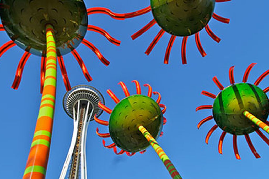 “Sonic Bloom,” a solar sculpture at the Pacific Science Center in Seattle