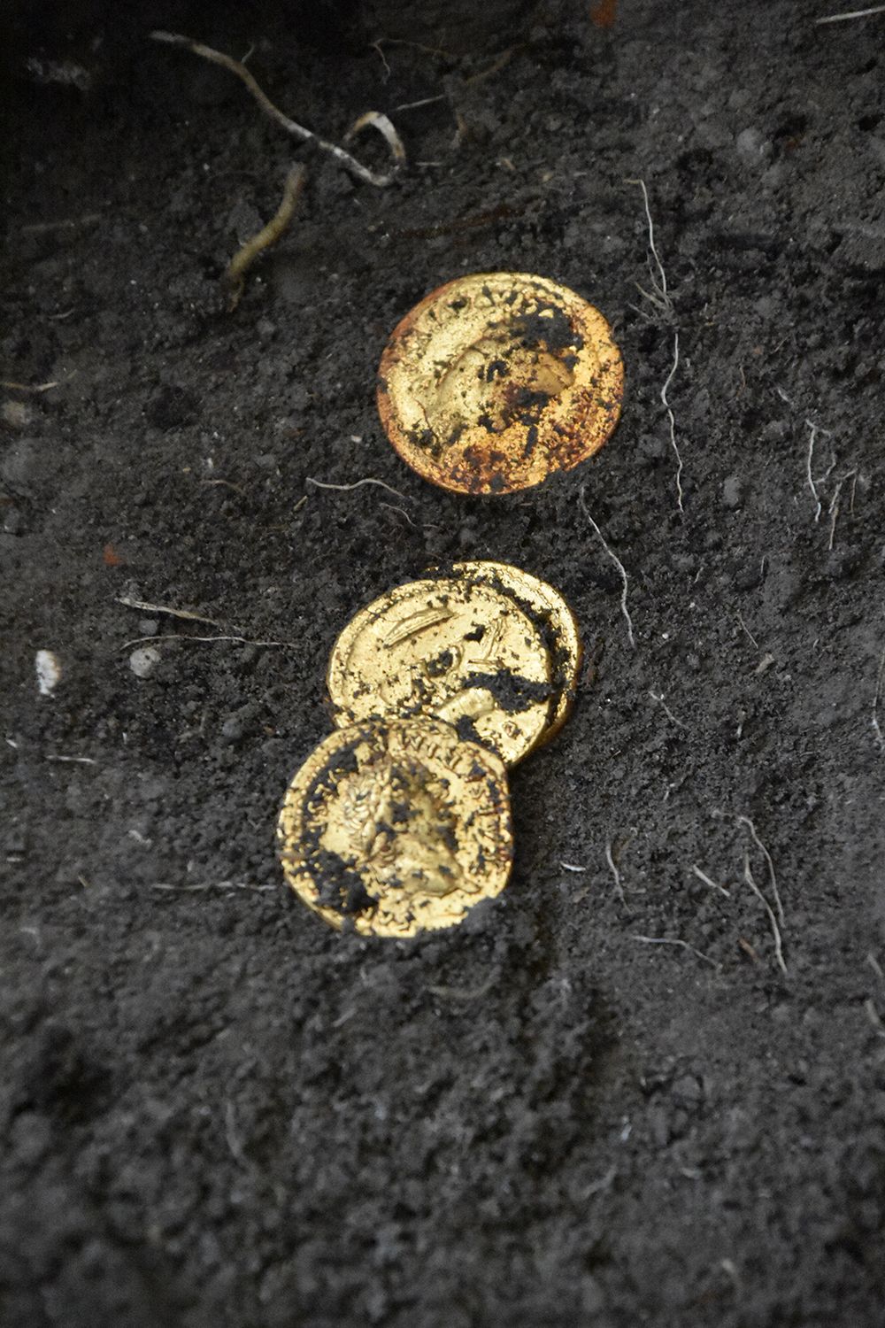 Coins found with the woman