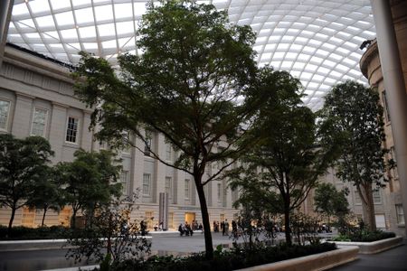 Some exhibitions, galleries, interactives, theaters or indoor spaces may be closed or operating at limited capacity, but the Kogod Courtyard at Smithsonian American Art Museum and the National Portrait Gallery is always a pleasant place to relax. 