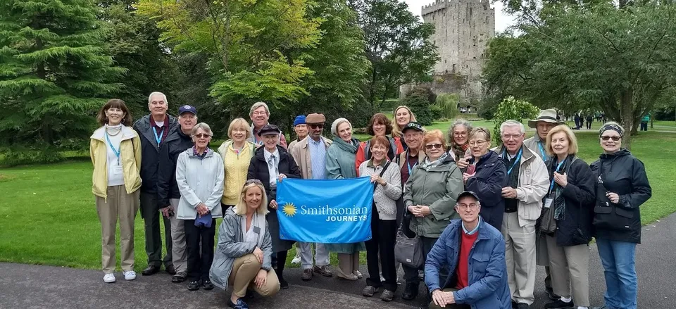 None Enjoying the Emerald Isle in front of Blarney Castle 