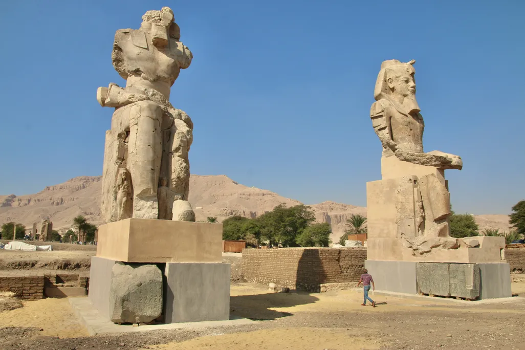 Statues of pharaoh Amenhotep III