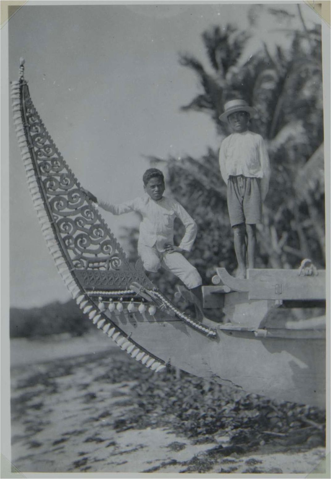 The prow of a Moluccan boat