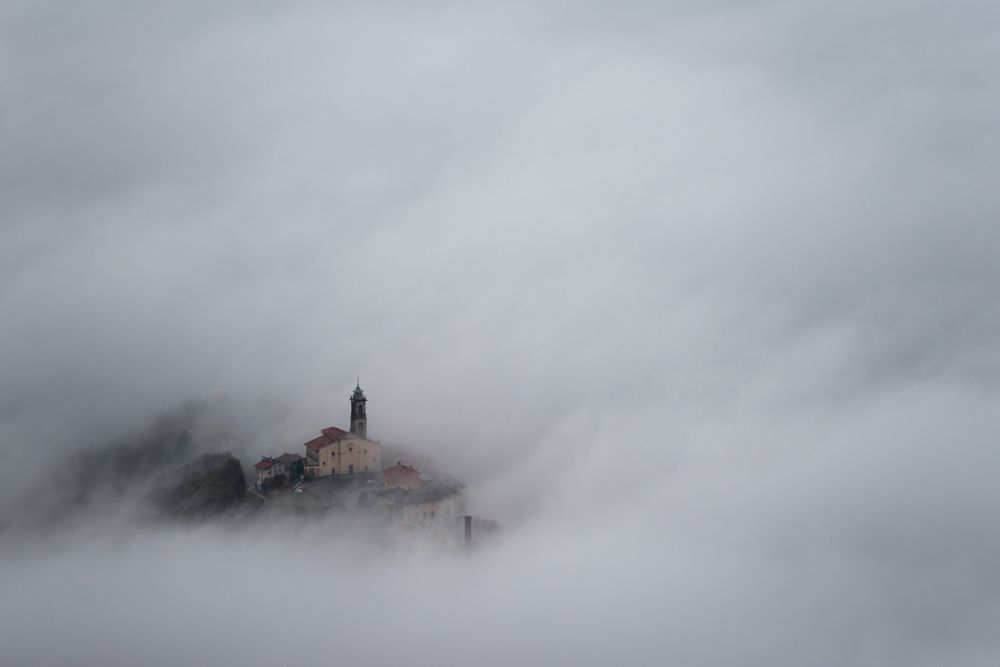 Trivero is a town in Valle di Mosso, a mountainous area of Piedmont. From the surrounding mountains, not too high, you can overlook the clouds that cover lower altitudes.