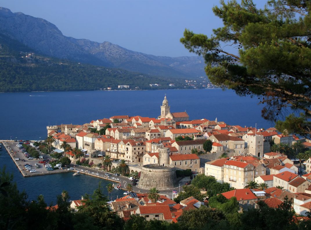 The town of Korčula, on the Dalmatian Coast