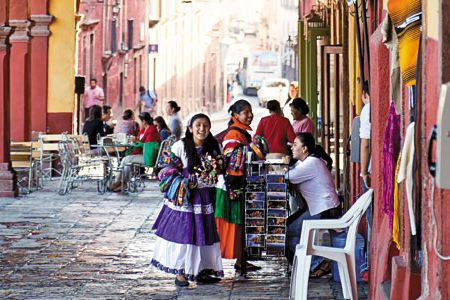 Renowned as an art colony, San Miguel also mounts festivals showcasing indigenous cultures.