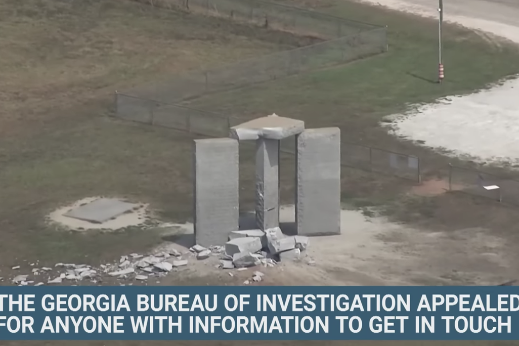 Screenshot of Youtube Clip of Georgia Stonehenge