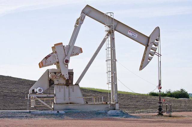 An oil well in North Dakota