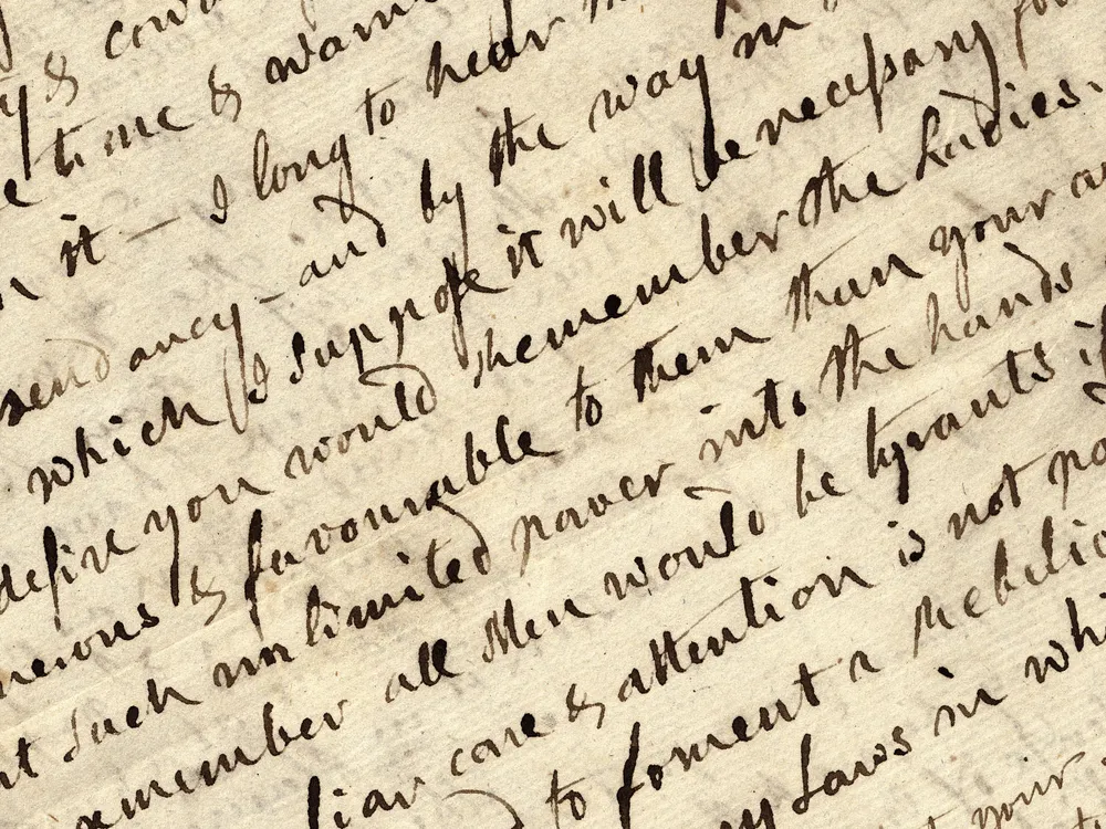 Abigail Adams letter