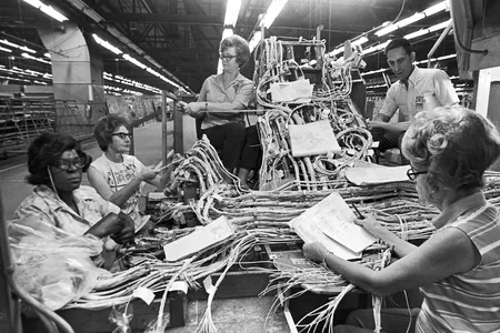 Workers at Lockheed Jet Bomber Plant, Marietta, Georgia, 1953