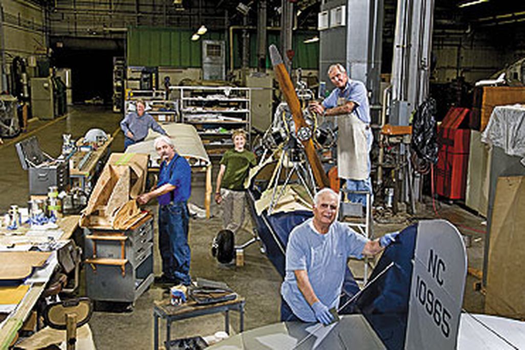 An all-volunteer crew works on the Museums Junior