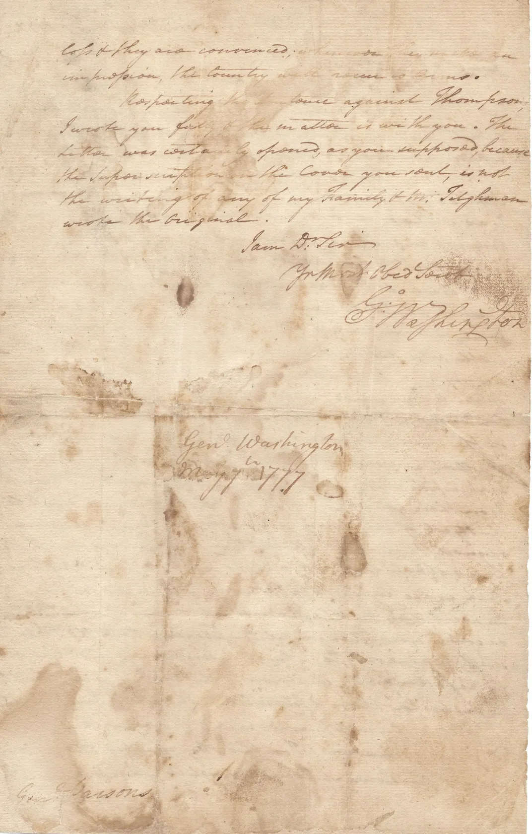 letter's back