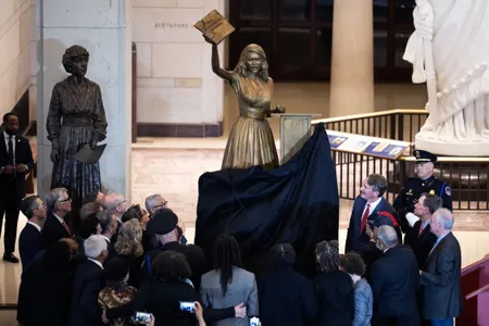 The new Barbara Rose Johns statue was unveiled in Emancipation Hall at the U.S. Capitol on December 16.

