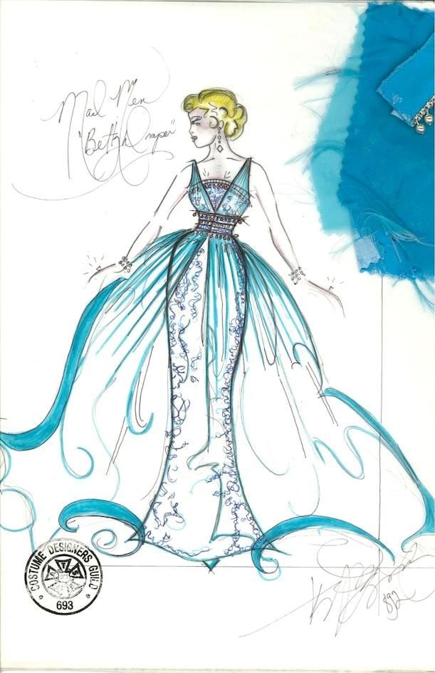 Betty Draper’s glamorous blue gown