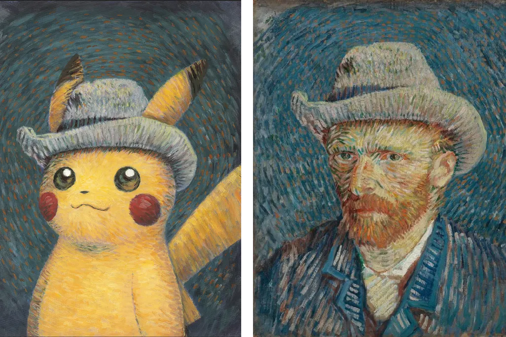 イーブイ　ゴッホ　アート　Van gogh museum ポケモン Pokemon Center x Van Gogh Museum: Eevee Inspired by Self-Portrait