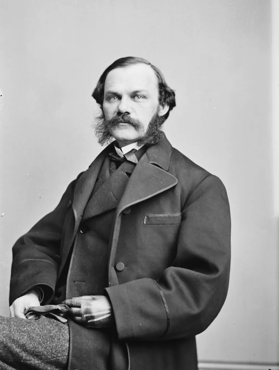 A portrait of New York Times co-founder Henry Jarvis Raymond, between 1855 and 1865