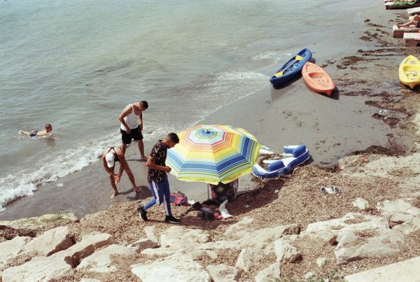 Family at the beach thumbnail