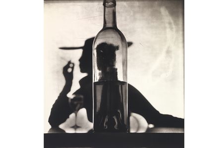 Girl Behind Bottle (Jean Patchett) by Irving Penn, New York, 1949, printed 1978