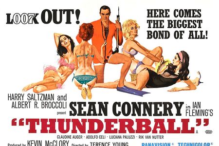 UK cinema poster for Thunderball (1965).