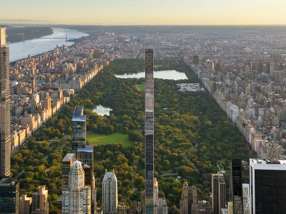 The Steinway Tower overlooking Central Park