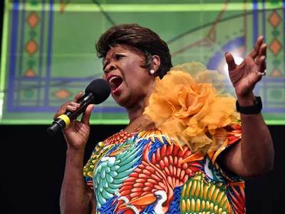 &quot;There isn&#39;t a Christmas that goes by that I don&#39;t sing &#39;Oh Holy Night,&#39;&quot; says Irma Thomas (above: in 2019 at the New Orleans Jazz &amp; Heritage Festival) &quot;If you listen to all the verses, it tells a beautiful story.&quot;